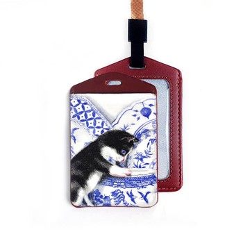 手作好禮 真皮卡套 票卡夾 證件套 識別證 (送掛繩) 聖誕交换禮物