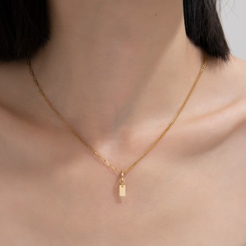 Lucky Charm｜心願長方形可刻字吊墜（不含鏈）