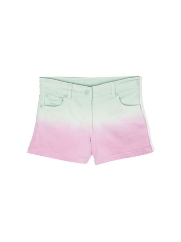 Stella McCartney Kids - ombré-effect denim shorts - kids - Sustainable Cotton/Elastane - 8 - Pink