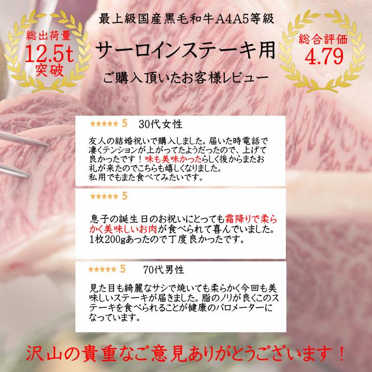 お歳暮 ギフト 送料無料 ステーキ 肉 和牛 牛肉 最上級A4A5等級 国産黒毛和牛サーロインステーキ用2枚400ｇ グルメ