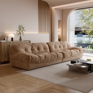 【obis】雲朵沙發(雙扶手大三人位)/大三人咖啡色