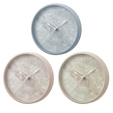 日本代購 BRUNO BCW046 大理石紋 時鐘 壁掛 掛鐘 壁鐘 質感 高級感 時尚 客廳 寢室 擺飾 裝飾