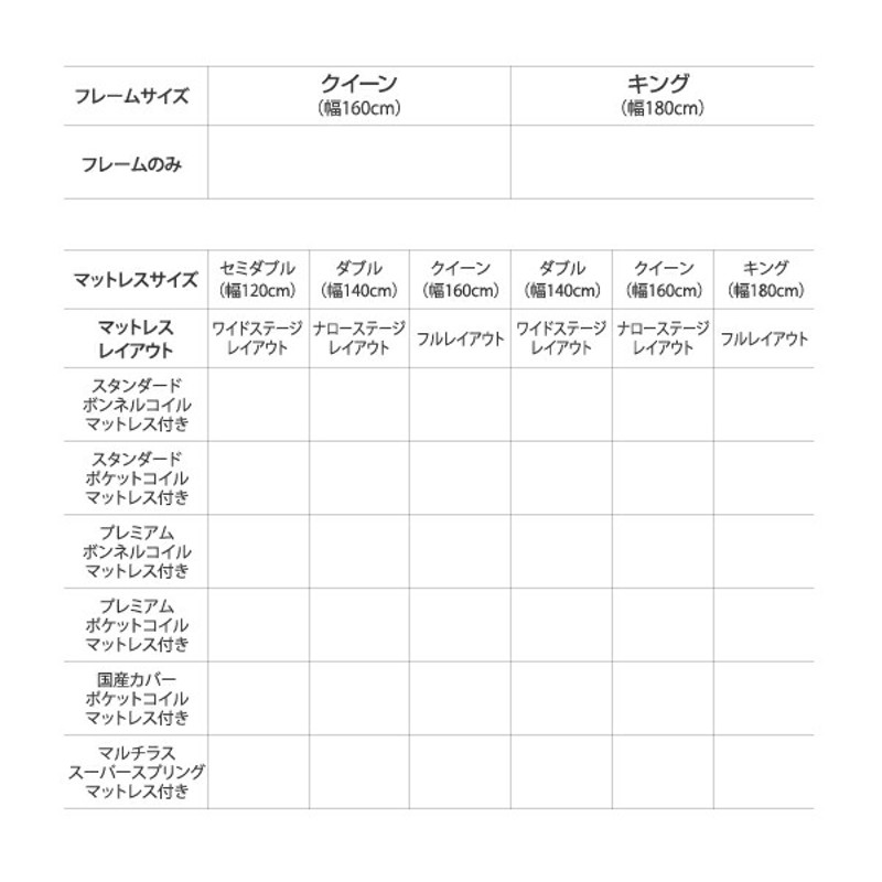 モダンデザインローベッド プレミアムポケットコイルマットレス付き