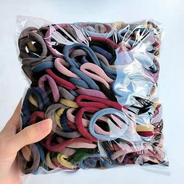 韓版黑色無縫頭繩扎頭髮無痕髮圈高彈力橡皮筋耐用馬尾簡約皮套女👉神奇J