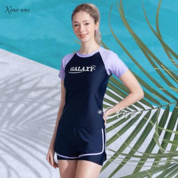 泳之美品牌 流行大女二件式短袖泳裝 NO.63058