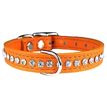 Omnipet signature leather hot sale crystal dog collar