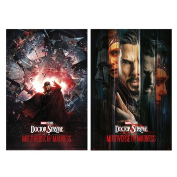 *【漫威】奇異博士2：失控多重宇宙 海報-破碎/多人拼貼