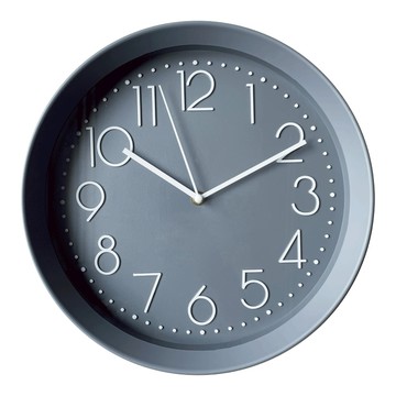 TROMSO 紐約時代 灰藍曼哈頓 30公分 靜音掛鐘 北歐風