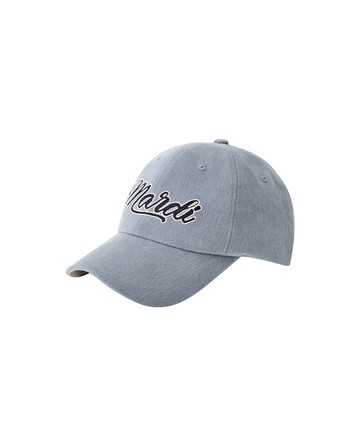 MARDI MERCREDI 曹柔理同款 棒球帽 藍色 復古標誌 草寫LOGO 可調式 CAP MARDI CHAIN VINTAGE LOGO