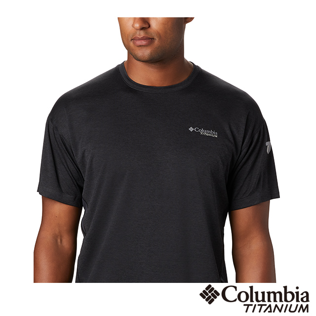 Columbia哥倫比亞男款-鈦涼感快排短袖排汗衫-黑色UAE03100BK推薦, PChome 24h購物