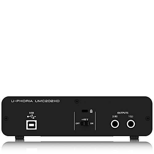 ベリンガー 2入力2出力 USBオーディオインターフェース UMC202HD UPHORIA
