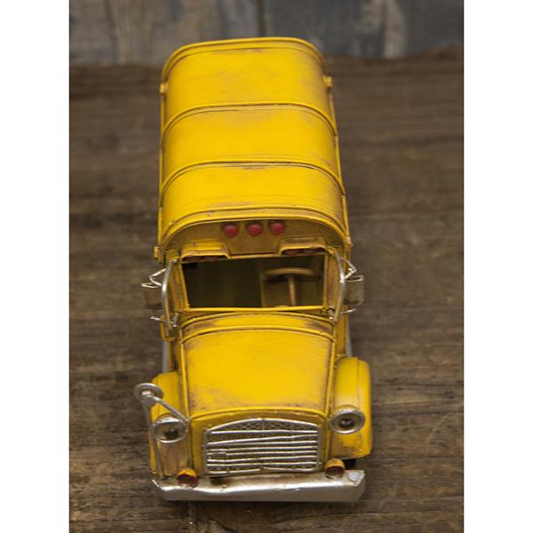 ビンテージ　置物　ミニチュア　おもちゃ　インテリア小物　ヴィンテージカー　ミニ ビンテージカー スクールバス 　アメリカン雑貨