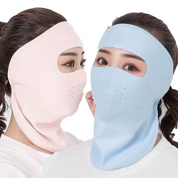 【👍倉庫搬遷 虧本出清 大甩賣】隔日配🧡新款冰絲棉棉類混紡 升級版全罩＋護頸＋一體成型＋防曬防塵防紫外線+多色可選