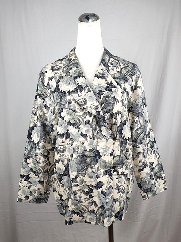 小龜葛葛-珠寶百花古著西裝外套