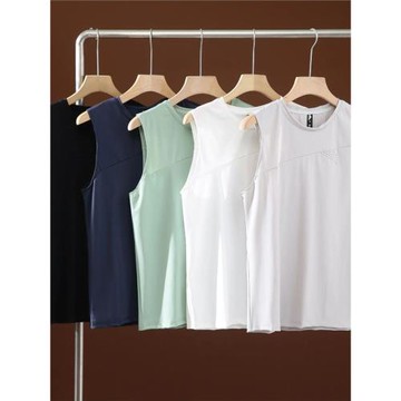 鼎力主推！前后激光打孔透氣夏季速干運動冰絲訓練背心男T恤上衣