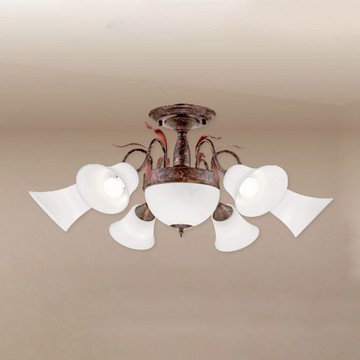 鄉村風半吸頂六燈 B102-81-23613