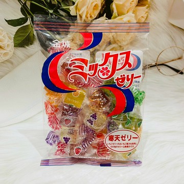 日本 金城 綜合水果軟糖 迷你寒天果凍軟糖 寒天軟糖 水果寒天軟糖水晶軟糖