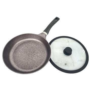 ondo 鋁合金不沾平底鍋 28cm (附矽膠玻璃鍋蓋)  1個