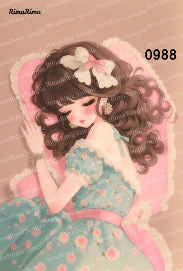 0988 原創貼紙 原創人物貼紙 貼紙 標籤 りまりま RimaRima