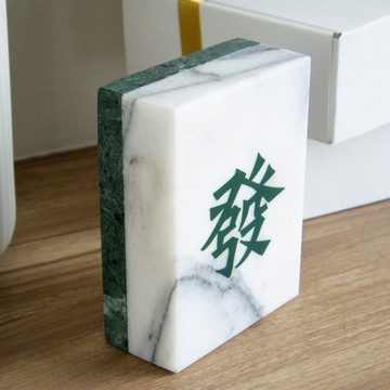 好運發財🀄️【花蓮禮好】【JEmarble】發發發大理石麻將擺飾(大款)
