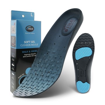 FOLAX 機能軟凝膠記憶泡棉緩震鞋墊  1組  L(260~285mm)  混色
