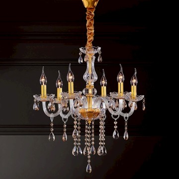 E14水晶玻璃彎管吊燈 L01-1293