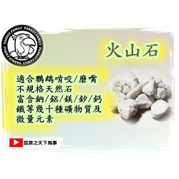 龍貓磨牙 鸚鵡補鈣 火山石 鸚鵡補充 鸚鵡礦物質 鸚鵡微量元素 鸚鵡磨牙