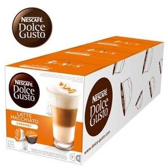 雀巢 新型膠囊咖啡機專用 焦糖瑪奇朵咖啡膠囊 (一條三盒入)