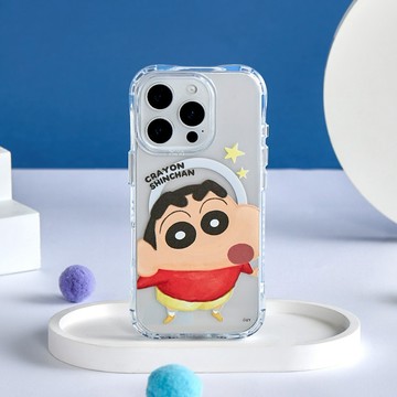 【TOYSELECT】蠟筆小新童趣仰望抗黃防摔MagSafe iPhone手機殼