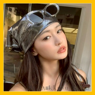 【Mr.Dakkusu】高質感歐美星茫鏡腿造型橢圓墨鏡 Y2K風格太陽眼鏡 時尚配件穿搭