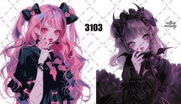 original sticker o.3103 人物貼紙 原創貼紙 cotton melody