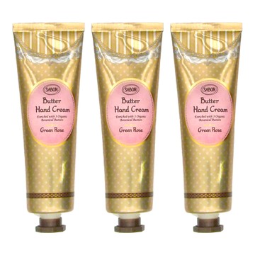 SABON 綠玫瑰護手霜  75ml  3條