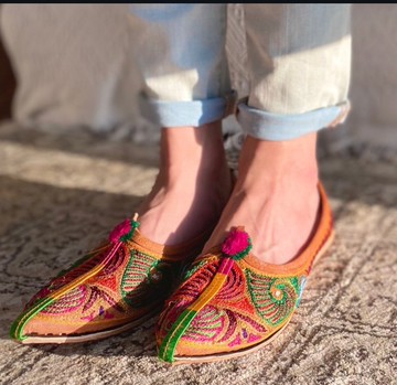 印度手工丨工匠繡花-草原夕陽