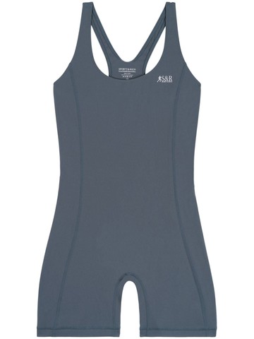 Sporty & Rich - The Lea Action leotard - women - Spandex/Elastane/Nylon - XS - Grey