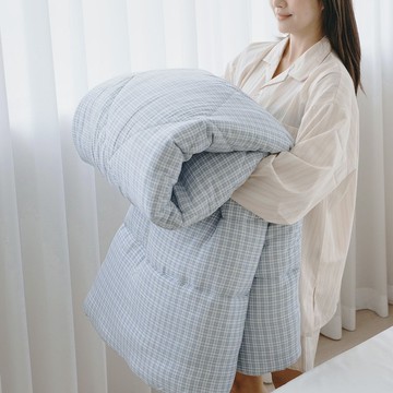 水洗棉雲絲絨被-台灣製6x7尺雙人/棉被 冬被 厚被/悠藍織景