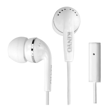 Kinyo 耳機 1m  IPEM-61  白色