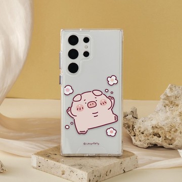 胖才可愛舞動肉呆防摔透明SAMSUNG手機殼