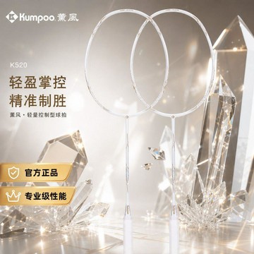 羽毛球拍⭕可開統編  【直髮雙拍】2支裝羽毛球拍全碳素學生成人K520超輕耐打