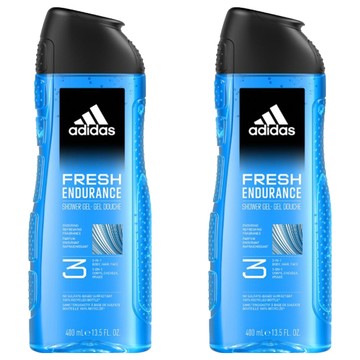 adidas 愛迪達 男性三合一潔顏洗髮沐浴露 清爽長效  400ml  2瓶