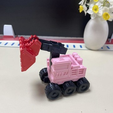 ✈速出貨🔥合金彩色挖掘機工程車模型套裝男孩打樁機滑行小汽車車ZGD