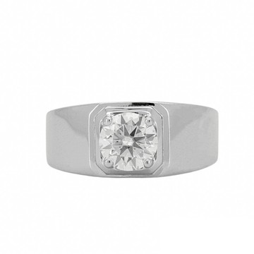 莫桑石 莫桑鑽 格調1-3克拉男仕鑽戒 台北門市 客製化訂製白金