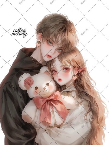 original sticker no.1007 人物貼紙 原創貼紙 人像貼紙 女孩貼紙 原創人物貼紙