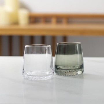 家用玄武巖玻璃水杯高檔威士忌酒杯洋酒杯子小眾啤酒杯酒店漱口杯