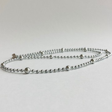 貝殼寶寶珍珠設計 2Way 歌劇院長項鍊 B / 約 80cm / 灰色 / R / made in japan