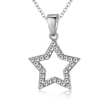 925純銀項鍊．璀璨星空．星星．八心八箭．生日禮物．CS5022