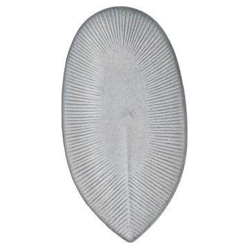 日本美濃燒 細十草長葉盤 陶瓷  21 x 11 x 2cm  1個