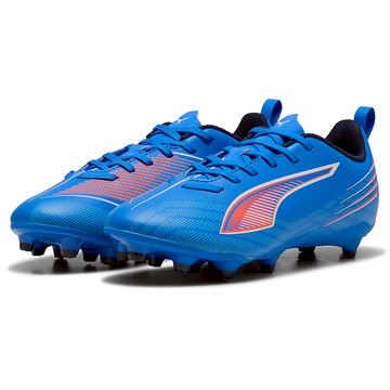 PUMA 兒童款 ULTRA 6 PLAY IT JR 室內足球鞋 10853301  24.5cm  藍粉色