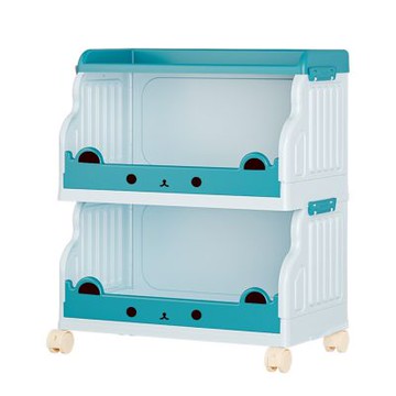 OAK&FIR 可移動儲物架, 2層，藍色