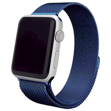 ANTIAN 金屬不鏽鋼手錶帶 42/44/45/49mm  寶藍色  Apple Watch Ultra 3/2 Series 11/10/9/8/7/SE/SE3/6/5  1個