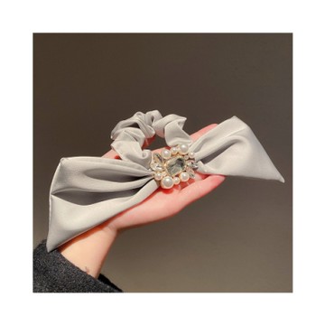 梨花HaNA 韓國華麗時光．寶石鑲飾絲綢質感髮圈